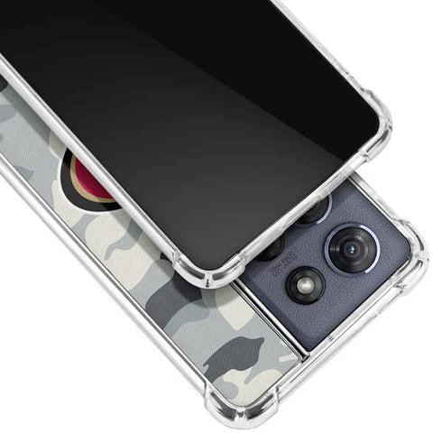 NFL San Francisco 49ers Camo Moto G Play 5G (2025) Clear Case